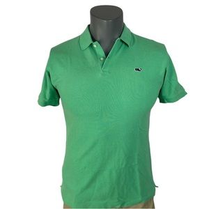 ⭐️3/$15 Vineyard Vines Mint Green Collared Polo Shirt 100% Cotton Size Large